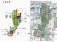 前身為保一總隊大湳營區的桃園八德大湳森林公園占地近17公頃，市府分區進行景觀工程改造。圖／市府工務局提供
